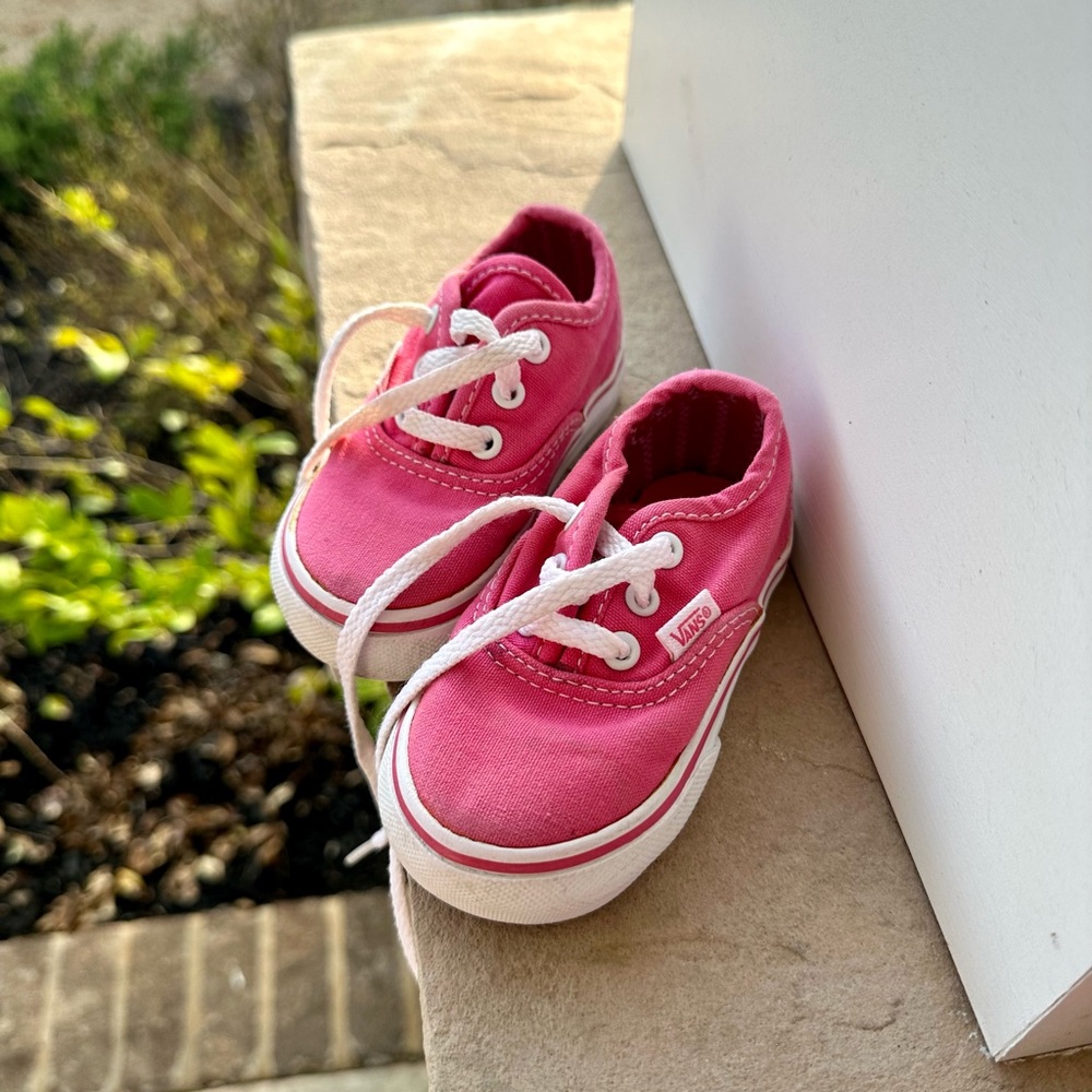 Baby girl Vans, size baby 4.
